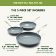 thumbnail image 4 of GreenPan Valencia Pro 3-Piece Fry Pan Set (8", 9.5" & 11"), 4 of 10