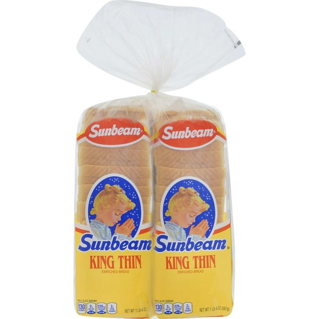 Sunbeam King Thin Sandwich Bread 20 oz., 2 pk.