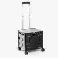 thumbnail image 1 of CleverMade Collapsible Wheeled Crate with Lid - 35L and 75lb Capacity, 1 of 7
