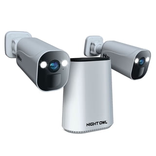 Night Owl 2K 4MP Wireless Wi-Fi Security Hub System with 2 Cameras and 64GB Local Storage