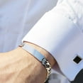 thumbnail image 5 of ID Curb Chain Bracelet in Sterling Silver, 5 of 6
