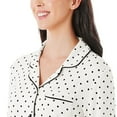 thumbnail image 4 of DreamMark Women's 2-Piece Notch Collar Pajama Set, 4 of 11