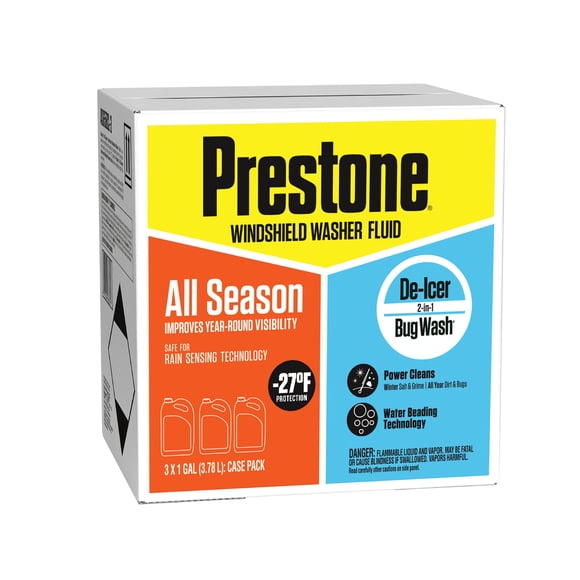 Prestone 3Pk All Season 2-in-1 Washer Fluid