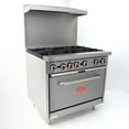thumbnail image 2 of General Stainless Steel Gas Range with Oven, Choose Size & Gas Type, 2 of 6
