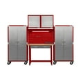 thumbnail image 1 of Seville Classics UltraHD 5-Piece Steel Garage Cabinet Storage Set With Pegboard Workbench, 10' Wide, 1 of 3