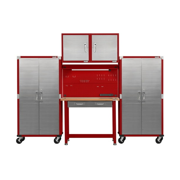 Seville Classics UltraHD 5-Piece Steel Garage Cabinet Storage Set