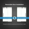 thumbnail image 5 of OVE Decors Reva 45-1/4 - 48"W x 74"H Frameless Sliding Shower Door with Clear Glass, 5 of 9