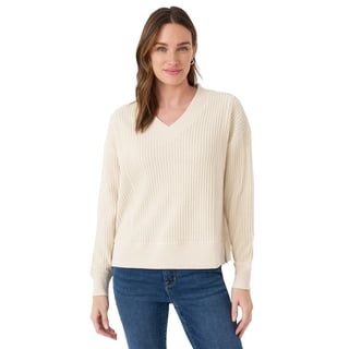 Seven7 Women's Waffle V-Neck Top