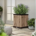 thumbnail image 1 of Keter Signature Collection 18" Resin Square Planter, 1 of 8