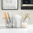 thumbnail image 3 of iDesign Divided Cosmetic Bin, 10.4" W x 7.1" D x 3.6" H, Clear, Set of 2, 3 of 8