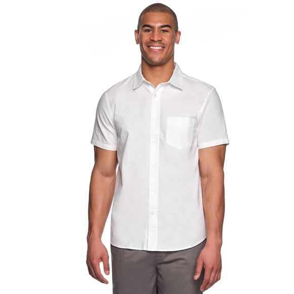 Lands’ End Men's Cotton Linen Button Up