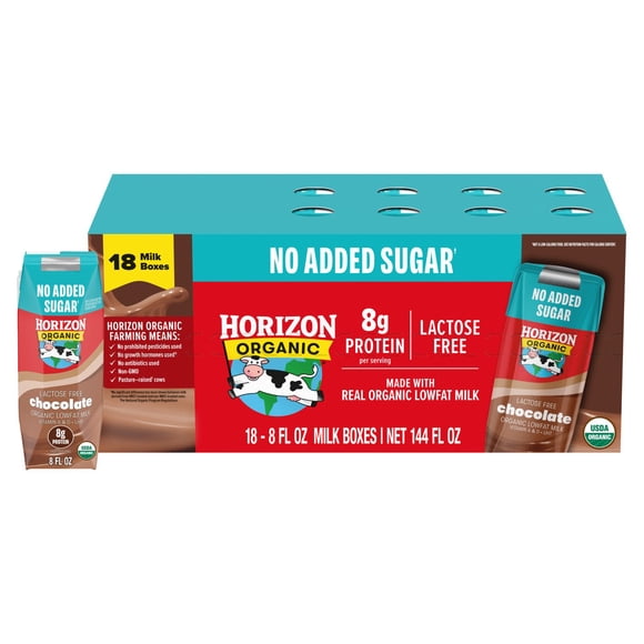 Horizon Organic Lactose Free Chocolate Low-fat Milk, 8 fl. oz., 18 pk.