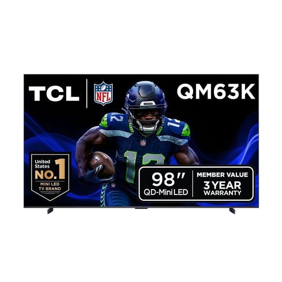 TCL 98" QM63K Series QD-Mini LED QLED 4K UHD Smart TV with Google TV - 98QM63K