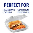thumbnail image 7 of Hefty Supreme Foam Hinged Lid Container, 1-Compartment, 125 ct., 7 of 7