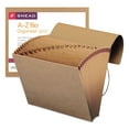 thumbnail image 4 of Smead 21 Pocket A-Z Indexed Expanding Files, Cord Closure, Kraft, Letter, Brown, 4 of 4