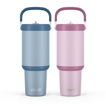 Ello Oasis Go 30oz Leak-Proof Stainless Steel Tumbler, 2 Pack