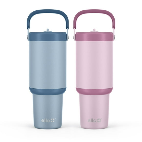 Ello Oasis Go 30oz Leak-Proof Stainless Steel Tumbler, 2 Pack