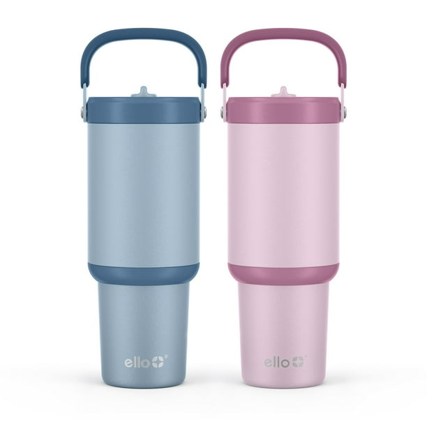 Ello Oasis Go 30oz Leak-Proof Stainless Steel Tumbler, 2 Pack