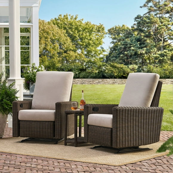 Member’s Mark Wexley Recliner Set with Sunbrella Fabric, 3pc