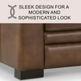 thumbnail image 3 of Emery Top-Grain Leather Arm Chair, Assorted Colors, 3 of 7