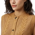 thumbnail image 4 of Frye Women's Cable Knit Sweater Vest, 4 of 9