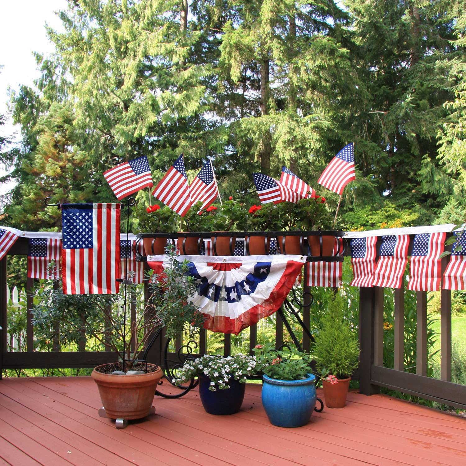Patriotic Celebration Flag Kit, 10 Pcs