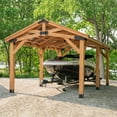thumbnail image 5 of Backyard Discovery Norwood Cedar Gazebo with PowerPort, Choose Size, 5 of 13