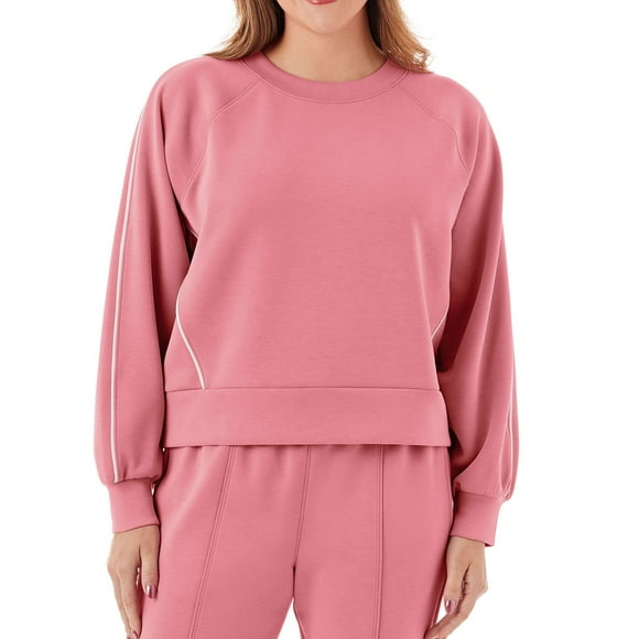 Member's Mark Women's Sandwash Front Seam Piping Crewneck Sweatshirt