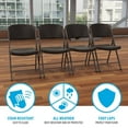 thumbnail image 4 of Lifetime Commercial Grade Contoured Folding Chair, Assorted Colors 4 Pack, 4 of 12