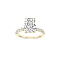 thumbnail image 1 of Lab Created 3.48 CT. T.W. Elongated Cushion Cut Pave Diamond Ring, 1 of 6