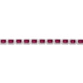 thumbnail image 2 of Emerald Cut Lab Created Gemstone Halo Tennis Bracelet in Sterling Silver, 2 of 5