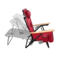 thumbnail image 5 of Logo Brands Arkansas Razorbacks Reclining Beach Chair, 5 of 6