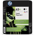 thumbnail image 1 of HP 63XL, L0R44BN High-Yield Original Ink Cartridges, Black/Tri-Color 2 pk., 1 of 8