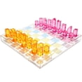 thumbnail image 1 of Acrylic Chess & Checkers 2 in 1 Set, 1 of 6