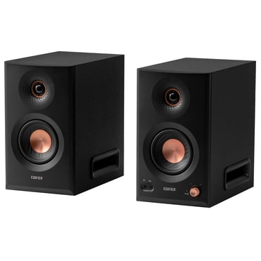 Edifier 110-Watt-RMS Bluetooth MR5 Powered 2.0 Studio Monitor Speaker Set with 5-In. Woofers, Hi-Res Audio/Hi-Res Audio Wireless, Pair