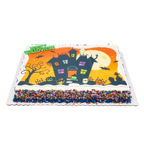 Halloween Half Sheet Cake