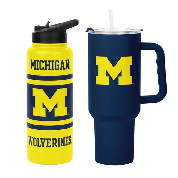 Logo Brands Michigan Wolverines Tumbler Set