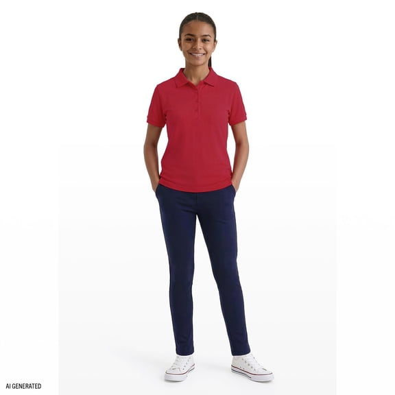 Nautica Juniors Uniform Short Sleeve Pique Polo