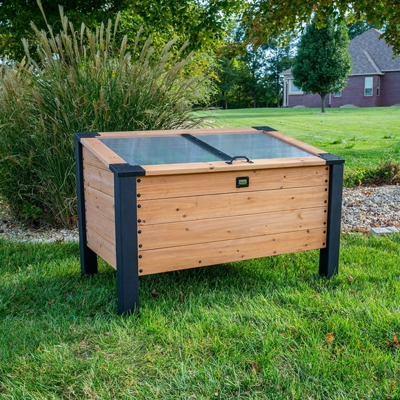 Backyard Discovery 4' x 2' Mini Greenhouse with Temp-Activated Lid