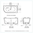 thumbnail image 6 of Left or Right Corner Freestanding Bath Tub and Shower Finnley 59‑in Acrylic Soaking Bathtub in White High‑Gloss, 6 of 11