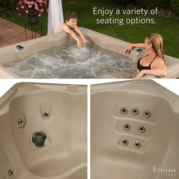 Everlast Spas Resort LX 6-Person 29-Jet 68-Port Resin Spa