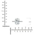 thumbnail image 5 of Lab Created Oval Cut Solitaire Semi-Eternity Diamond Ring in 18K Gold, 5 of 5