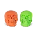 thumbnail image 2 of Gerson International 7.5" Flocked Skulls, Set of 2, 2 of 6