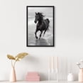 thumbnail image 3 of Graceful Horse Black and White Canvas Print by Oliver Gal Prints, 3 of 4