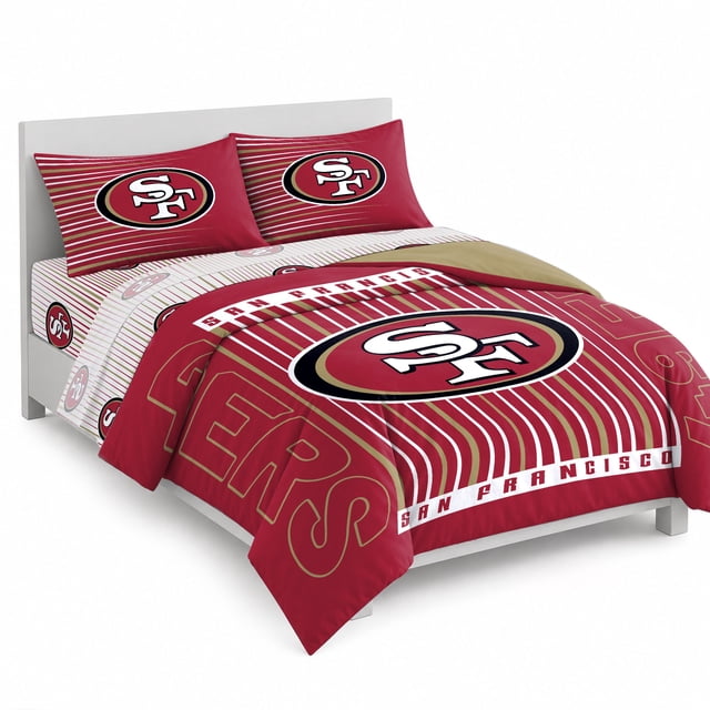 Logo Brands San Francisco 49ers Queen Bed-In-A-Bag Set