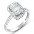 thumbnail image 2 of 0.65 CT. T.W. Cluster Halo Diamond Ring in 14K Gold, 2 of 6