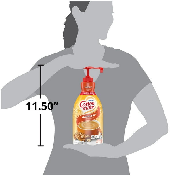 Nestle Coffee-mate Liquid Creamer Pump, Hazelnut 50.7 oz