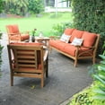 thumbnail image 2 of Cambridge Casual Catalina Teak Sofa Set, 5pc, 2 of 13