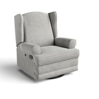 Storkcraft Serenity Wingback Upholstered Recline Glider