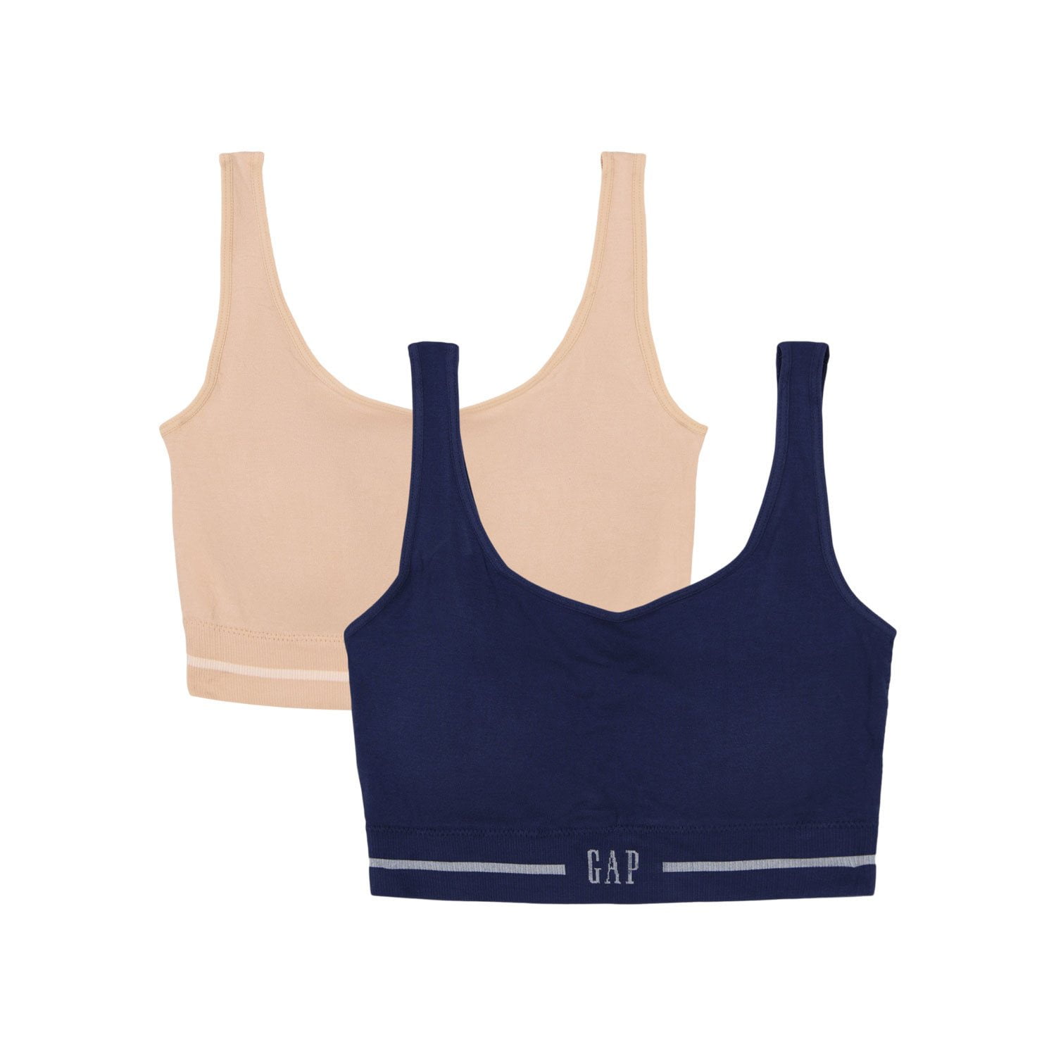 2 Pack Multi Seamless Crop Top Bra